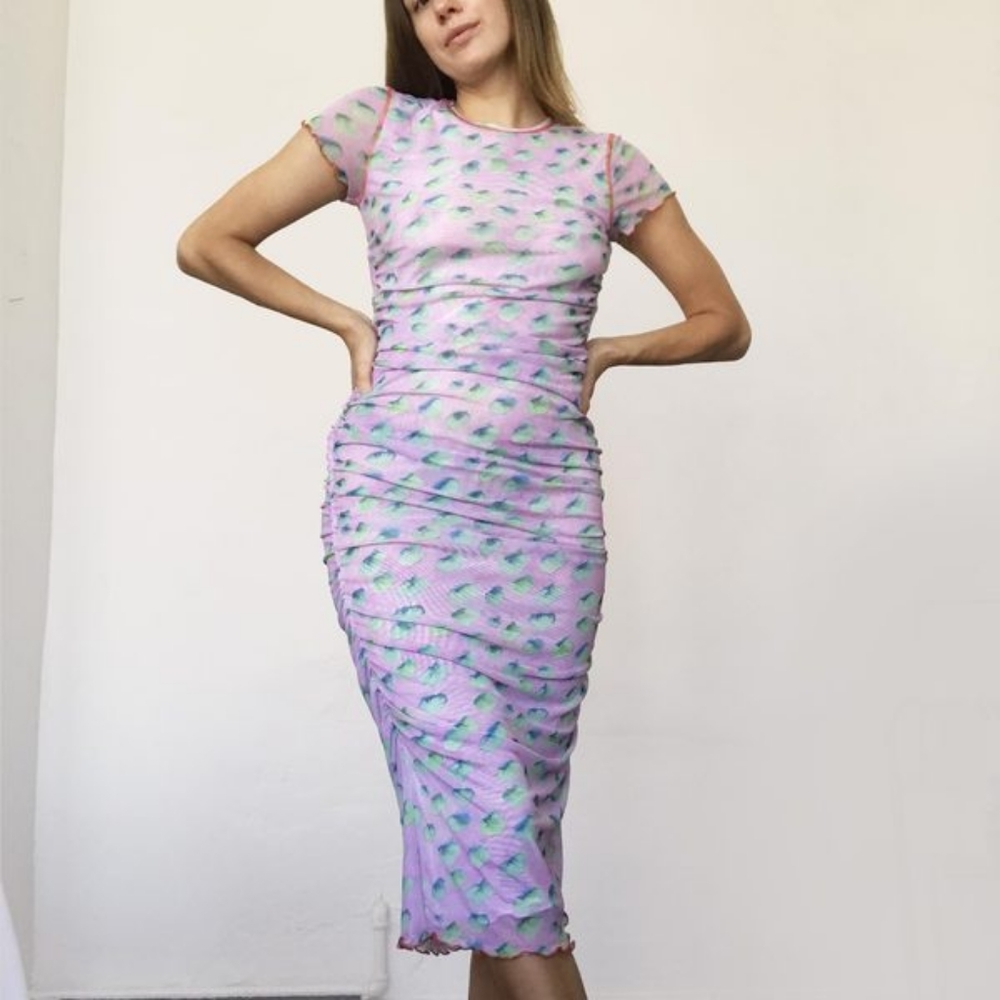 Sandy Liang NWT Cubes Dress